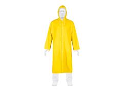 Gabardina impermeable Truper PDV talla M Ligera con gorro Amarillo  - 0