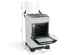 Fogão Mueller 4 bocas Branco com acendimento automático MFI4BB - 7