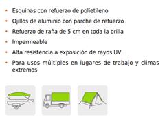 Lonas Truper Uso rudo 3x4m Impermeable con ojillos Verde - 2