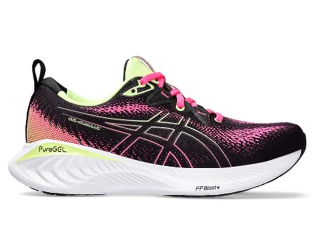 Tênis Asics Gel-Cumulus 25 Black/Hot Pink Fem