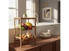 Fruteira Tramontina Utilínea em Madeira Mista com Estante e 2 Cestos - 7