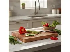 Tábua com Empunhadura Churrasco Tramontina em Madeira Teca 50x38 cm - 8