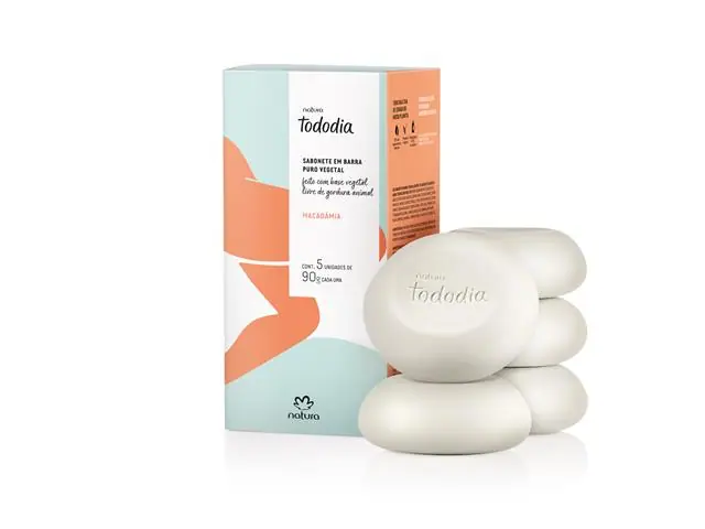 Sabonetes em Barra Natura TodoDia Macadâmia 5 Unit de 90g