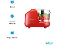 Mini Processador Turbo Press Elgin Vermelho 150W - 3