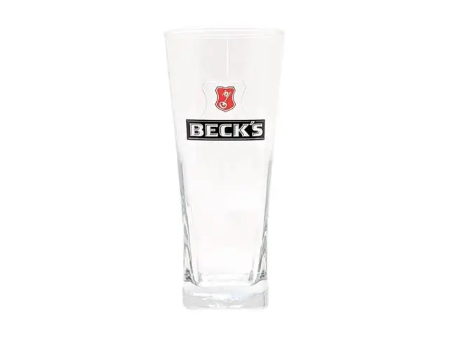 Copo para Cerveja Beck's Base Quadrada 300ML