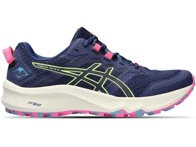 Tênis Asics Gel-Trabuco Terra 2 Deep Ocean/Lime Green Fem