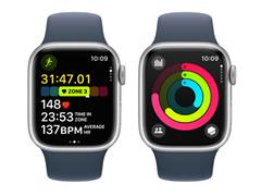 Apple Watch S9 GPS 41 mm Aluminio Plata Dep Azul Tormenta - 4