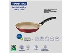 Jogo de Frigideiras Tramontina Turim Vermelho 2 peças - 4