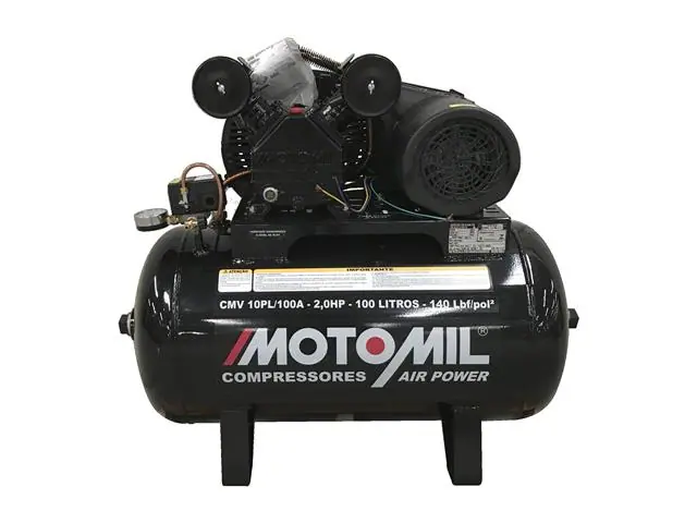 Compressor de ar Motomil Profissional Vertical Cmv 10Pl/100Ve A 110V