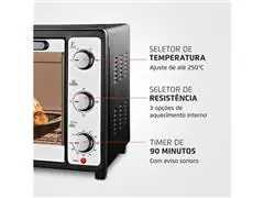 Forno Elétrico 52L Grand Family II Mondial Preto/Inox 1800W FR-52 220V - 2