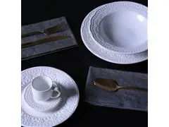 Aparelho De Jantar C/ 42 Peças Porto Brasil Madeleine Branco - 2