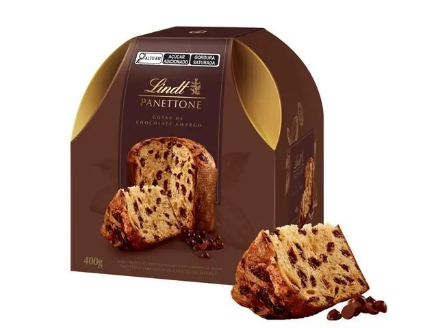 Panettone Lindt Gotas de Chocolate Amargo 400G