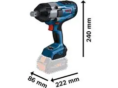 Chave de Impacto a bateria Bosch GDS 18V-1050 H Brushless 18V SB - 3