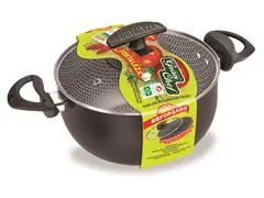 Caçarola Fortaleza Gran Chef com Tampa Vidro Black - 1