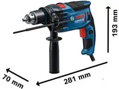 Furadeira de Impacto Bosch GSB 16 RE 850W com Maleta - 3