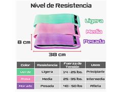 Set de 3 ligas dif. resistencias 8 cm - 1