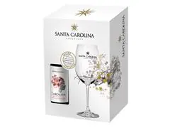 Kit Vinho Tinto Chileno Carolina Reserva Cabernet 750ml com Taça - 0