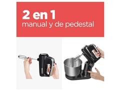 Batidora de Pedestal Black+Decker, Negro y Plata MX1200 - 4