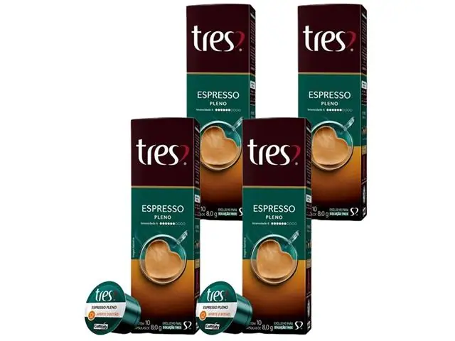 Combo 40 Cápsulas Três Corações Café Espresso Pleno