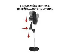 Ventilador de Coluna Arno VE70 X-treme 7 Preto e Azul 40CM 220V - 3