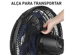 Ventilador de Coluna Arno VE70 X-treme 7 Preto e Azul 40CM 220V - 6