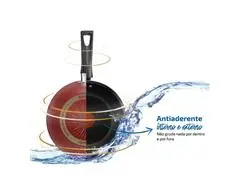 Frigideira Wok Antiaderente Multifuncional Rochedo Limpa Facil 24cm - 7