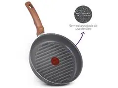 Frigideira Grill Antiaderente Rochedo Natural Stone 28cm - 8