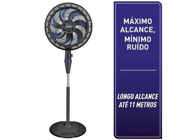 Ventilador de Coluna Arno VE70 X-treme 7 Preto e Azul 40CM