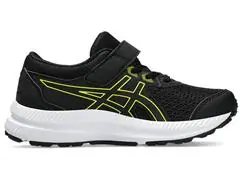 Tênis Infantil Asics Contend 8 PS Black/Bright Yellow