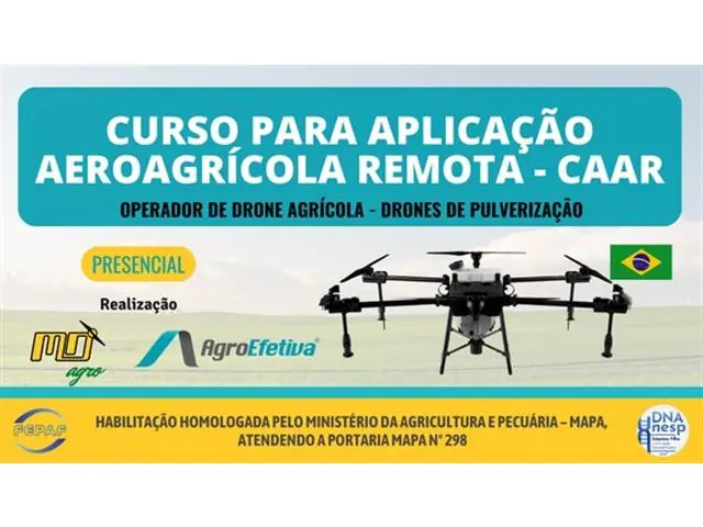 CAAR - CURSO PARA APLICAÇÃO AEROAGRÍCOLA REMOTA (Presencial)