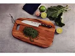 Faca Santoku Tramontina Century Wood em Inox e Cabo Castanho - 1