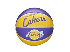Bola de Basquete Wilson NBA Team Retro Mini Los Angeles Lakers 3