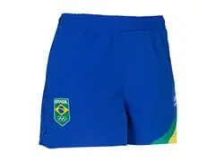 Shorts Feminino Treino Time Brasil Mormaii Azul