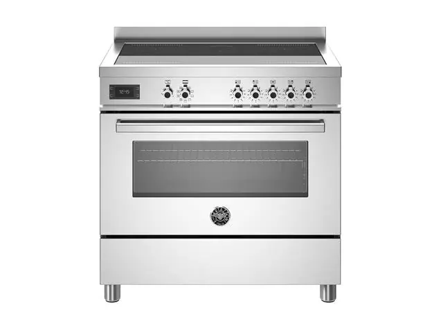 Fogão Bertazzoni indução de 90cm mesa 5 zonas de aquecimento Inox 220V