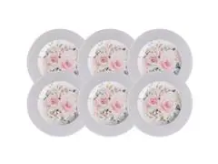 Kit Prato Sobremesa Tramontina Ornatta em Porcelana 21 cm 6 Peças - 1