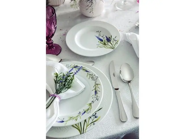 Aparelho de Jantar Tramontina Lilla em Porcelana Decorada 20 Peças