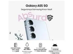 Smartphone Samsung Galaxy A55 5G 256GB 6.6"TriplaCâm 50+12+5MP Marinho - 3