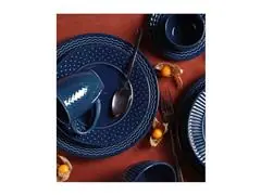 Conjunto Porto Brasil com 6 Pratos Raso Mezcla Deep Blue - 4