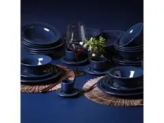 Conjunto Porto Brasil com 6 Pratos Fundo Atenas Deep Blue - 1