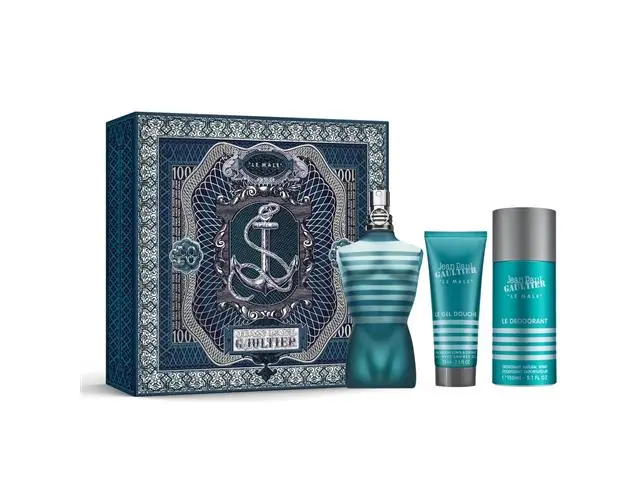 Kit Perfume Jean Paul Le Male EDT 125ML +Gel de Banho+Desodorante