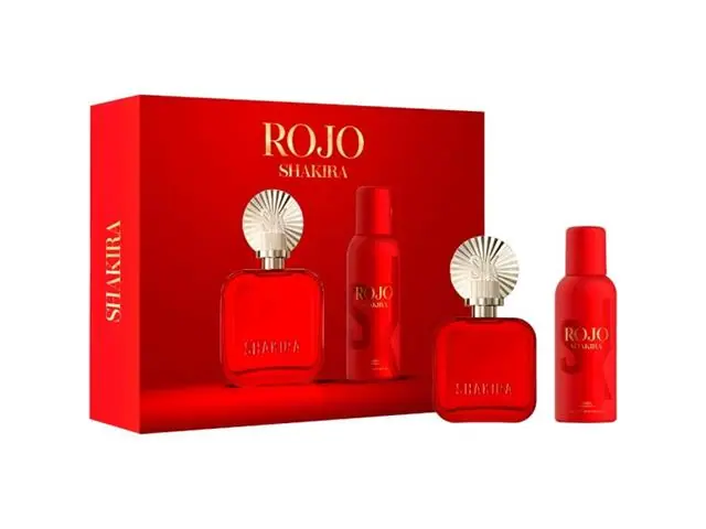 Kit Perfume Shakira Rojo Shakira Eau de Parfum 80ML +Desodorante 150ML