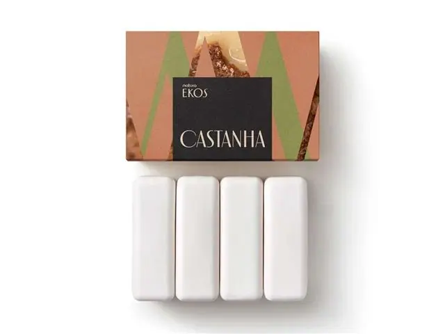 Sabonetes em Barra PuroVegetal Cremoso Natura Ekos Castanha 4 Unidades
