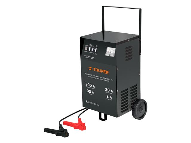 Cargador c/arrancador de 200 A para baterías de 12 V, TRUPER