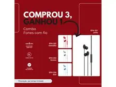 Comprou 3, Ganhou 1 Fone de Ouvido Silicone Lity (EPH-200) - 0