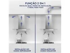 Coifa de Parede Electrolux CE9VX Vidro 90cm Efficient com Luz - 6