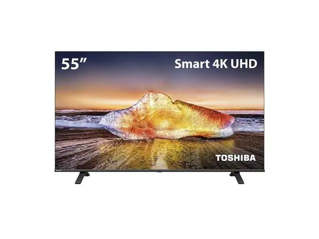 Smart TV 55" Toshiba 4K VIDAA Dolby Audio Wifi Comando de Voz TB023M