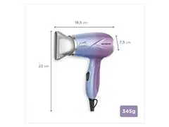 Secador de Cabelo By Juliette Mondial Azul/Rosa 1200W Bivolt - 8