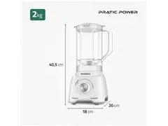 Liquidificador Pratic Power Mondial Branco - L-97-W 550W - 6