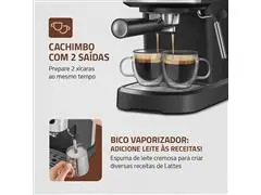 Cafeteira Espresso Dolce Crema 20 Bar Mondial Preto/Inox 1200W - 2