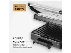 Grill Master Press Duo 180 Mondial Preto/Inox - PG-01-180 1000W - 6